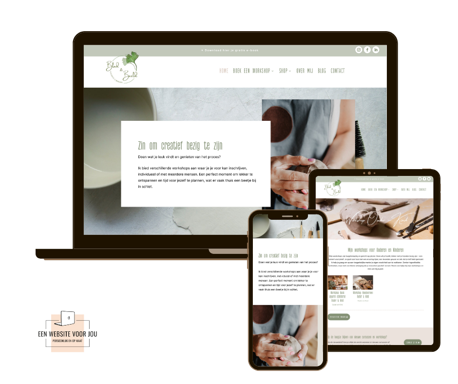 Website Blad en beeld